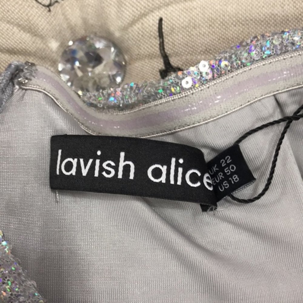 LAVISH ALICE Ruffle Ruched Sequin Dress - Picture 9 of 10